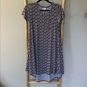 Geometric Lularoe Carly Dress